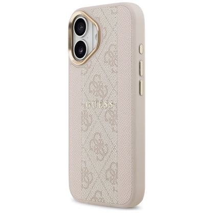 MagSafe-deksel for Apple iPhone 17, Guess, 4G Stripe, Rosa