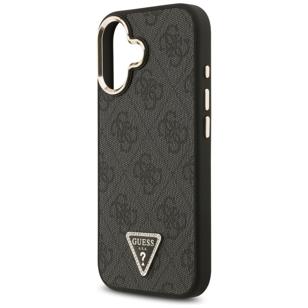 MagSafe-deksel for Apple iPhone 17, Guess, 4G Triangle Diamond Logo, Svart