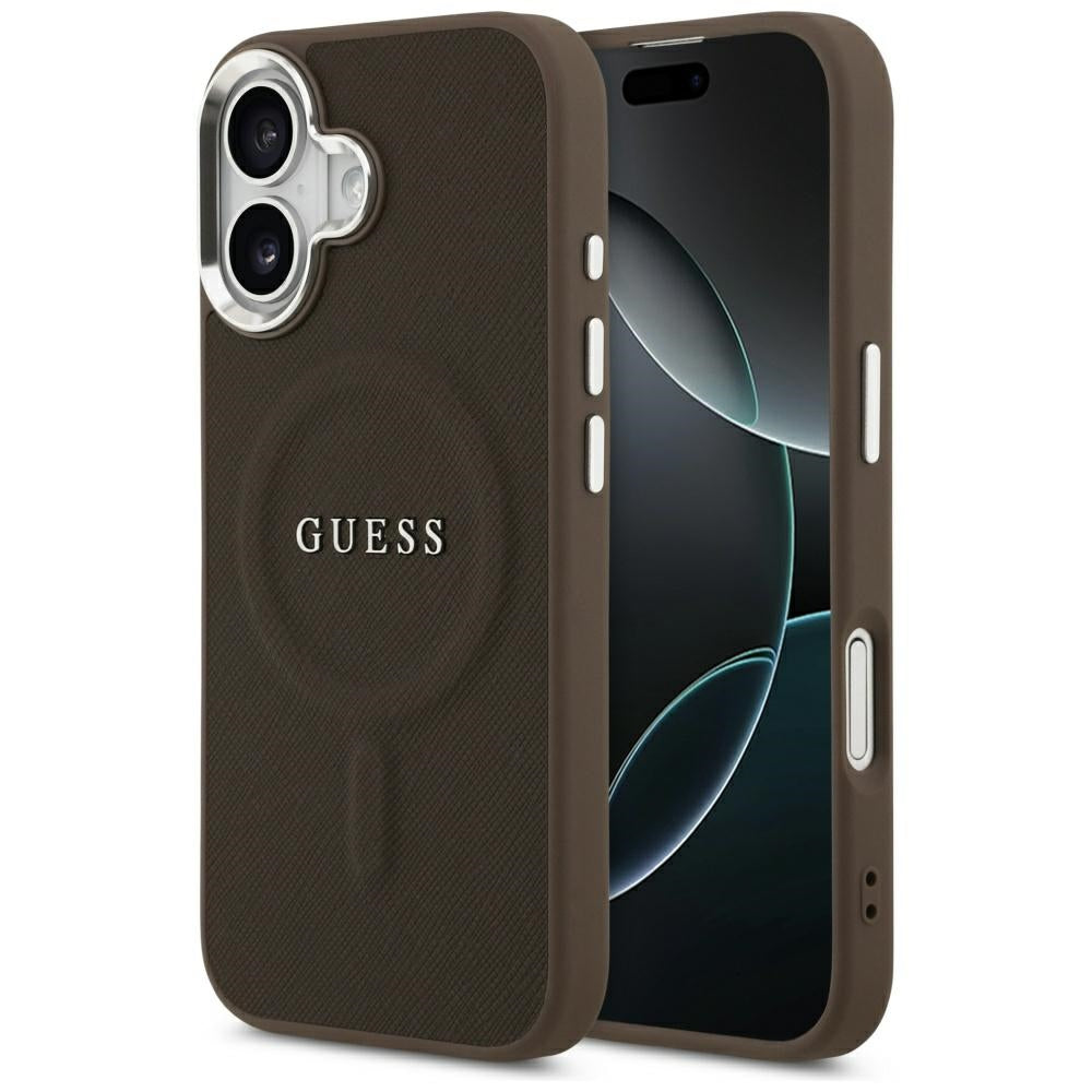 MagSafe-deksel for Apple iPhone 17, Guess, Classic Logo, Brun