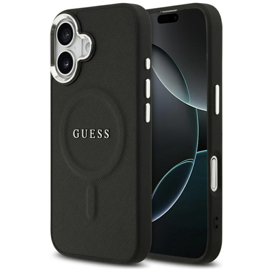 MagSafe-deksel for Apple iPhone 17, Guess, Classic Logo, Svart