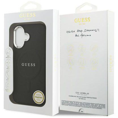 MagSafe-deksel for Apple iPhone 17, Guess, Classic Logo, Svart