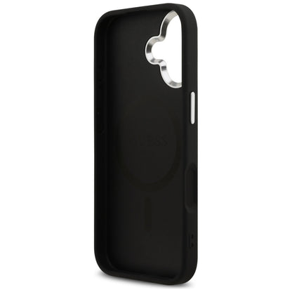 MagSafe-deksel for Apple iPhone 17, Guess, Glitter Triangle Logo, Svart