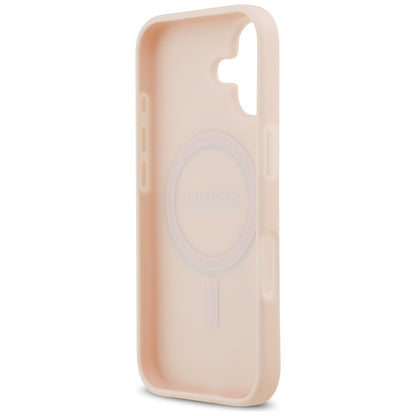 MagSafe-deksel for Apple iPhone 17, Guess, Grained Flowers, Rosa