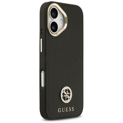 MagSafe-deksel for Apple iPhone 17, Guess, Grained Strass Logo, Svart