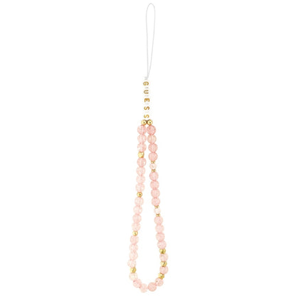 MagSafe-deksel for Apple iPhone 17, Guess, IML Flowers Allover Electroplated with Pearl Strap, Svart