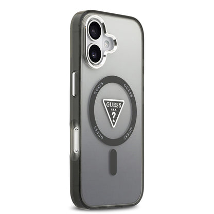 MagSafe-deksel for Apple iPhone 17, Guess, IML Gradient Triangle Logo, Svart