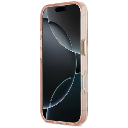 MagSafe-deksel for Apple iPhone 17, Guess, Jungle Tonal Triangle, Rosa
