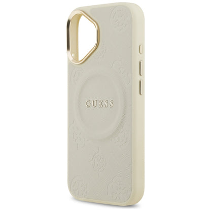 MagSafe-deksel for Apple iPhone 17, Guess, Peony Hot Stamp, Beige
