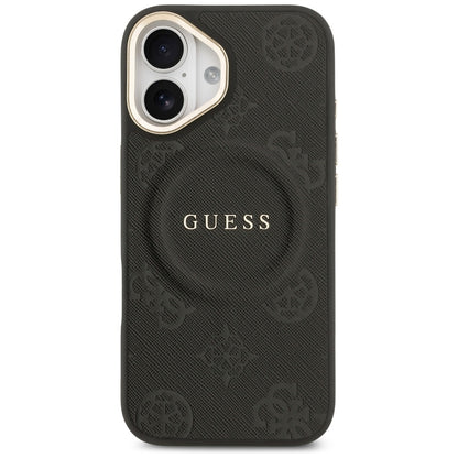 MagSafe-deksel for Apple iPhone 17, Guess, Peony Hot Stamp, Svart
