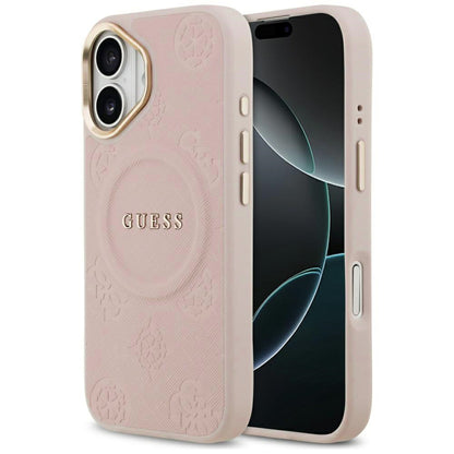 MagSafe-deksel for Apple iPhone 17, Guess, Peony Hot Stamp, Rosa