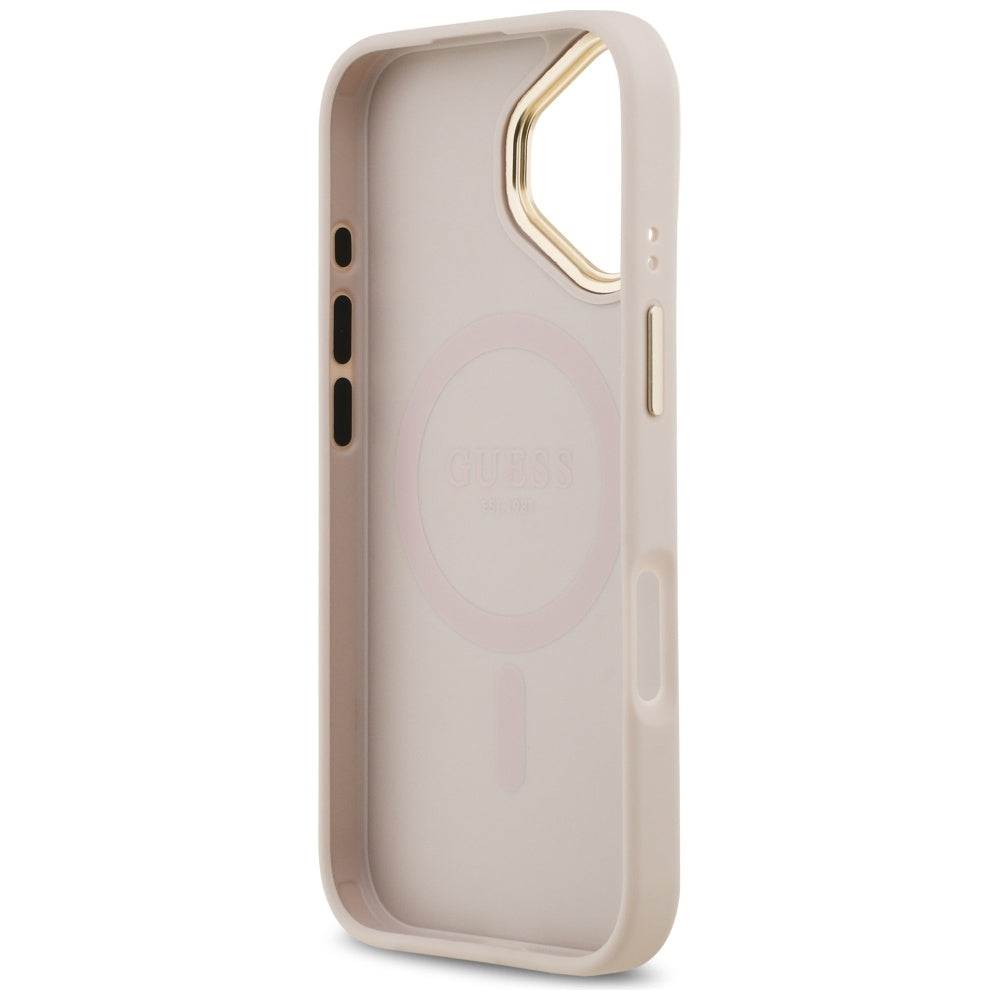 MagSafe-deksel for Apple iPhone 17, Guess, Peony Hot Stamp, Rosa
