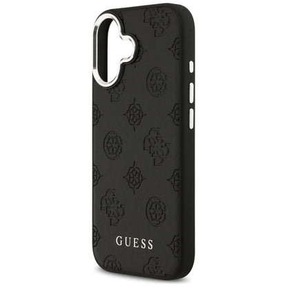 MagSafe-deksel for Apple iPhone 17, Guess, Peony Hot Stamp Script, Svart