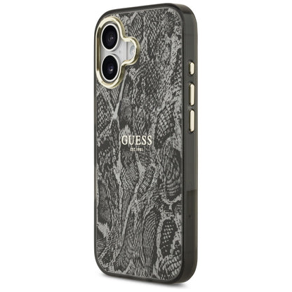 MagSafe-deksel for Apple iPhone 17, Guess, Python-mønster, Svart