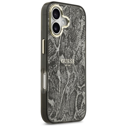 MagSafe-deksel for Apple iPhone 17, Guess, Python-mønster, Svart