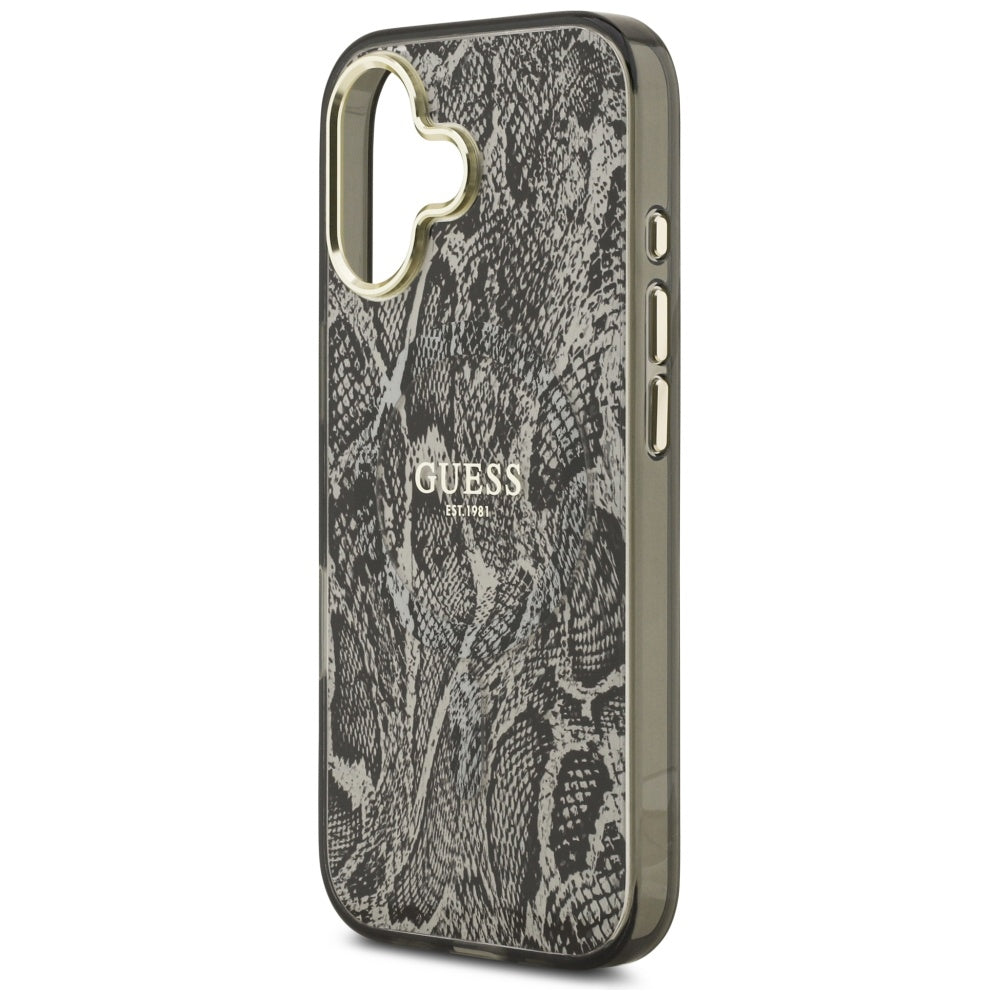 MagSafe-deksel for Apple iPhone 17, Guess, Python-mønster, Svart