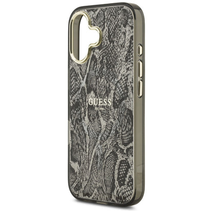 MagSafe-deksel for Apple iPhone 17, Guess, Python-mønster, Svart