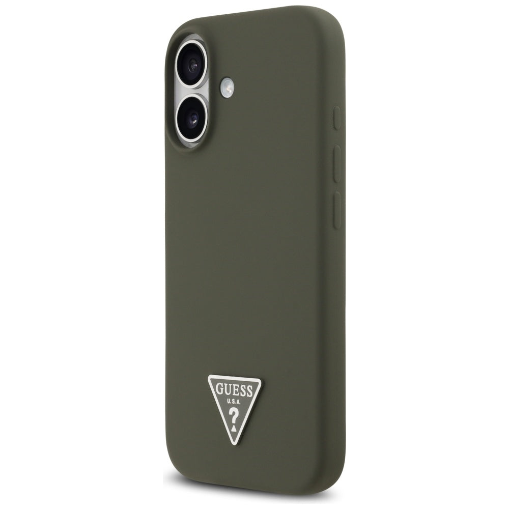 MagSafe-deksel for Apple iPhone 17, Guess, Triangle Logo, Kaki