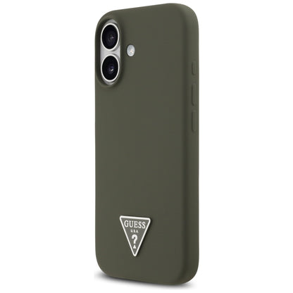 MagSafe-deksel for Apple iPhone 17, Guess, Triangle Logo, Kaki
