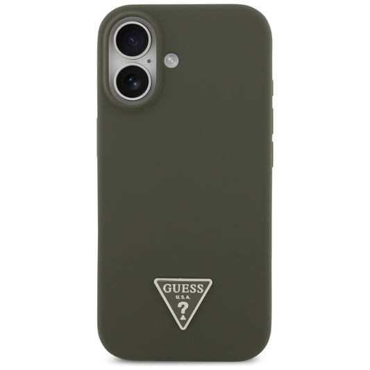 MagSafe-deksel for Apple iPhone 17, Guess, Triangle Logo, Kaki