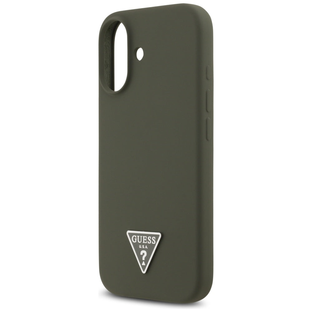 MagSafe-deksel for Apple iPhone 17, Guess, Triangle Logo, Kaki