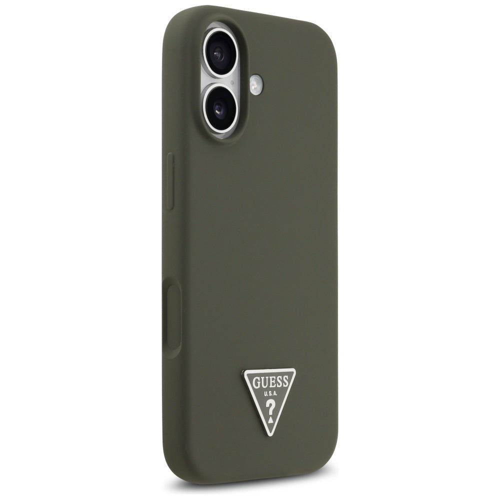 MagSafe-deksel for Apple iPhone 17, Guess, Triangle Logo, Kaki