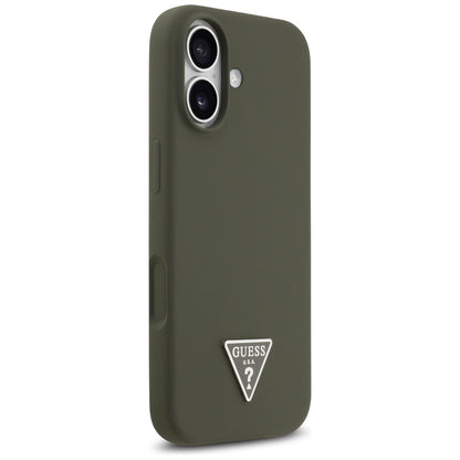 MagSafe-deksel for Apple iPhone 17, Guess, Triangle Logo, Kaki