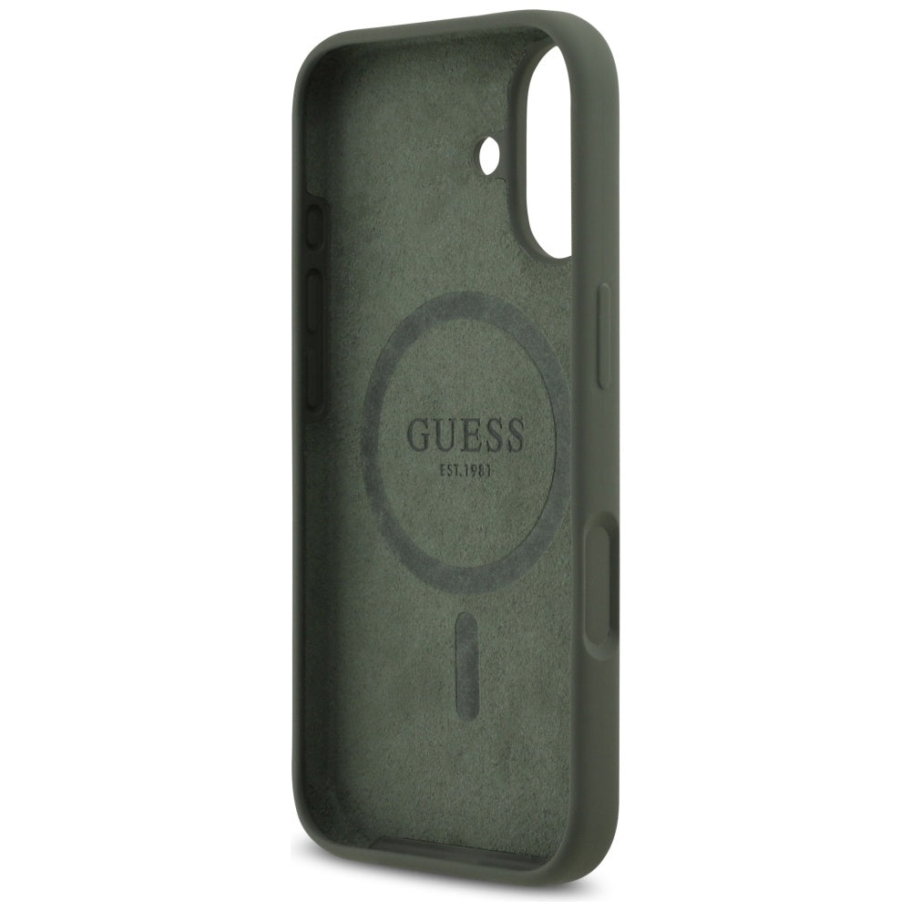 MagSafe-deksel for Apple iPhone 17, Guess, Triangle Logo, Kaki