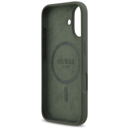 MagSafe-deksel for Apple iPhone 17, Guess, Triangle Logo, Kaki