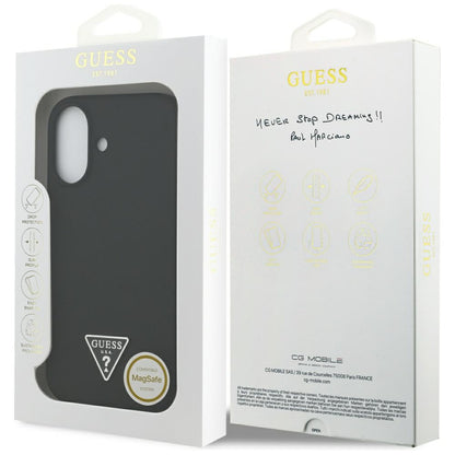 MagSafe-deksel for Apple iPhone 17, Guess, Triangle Logo, Svart