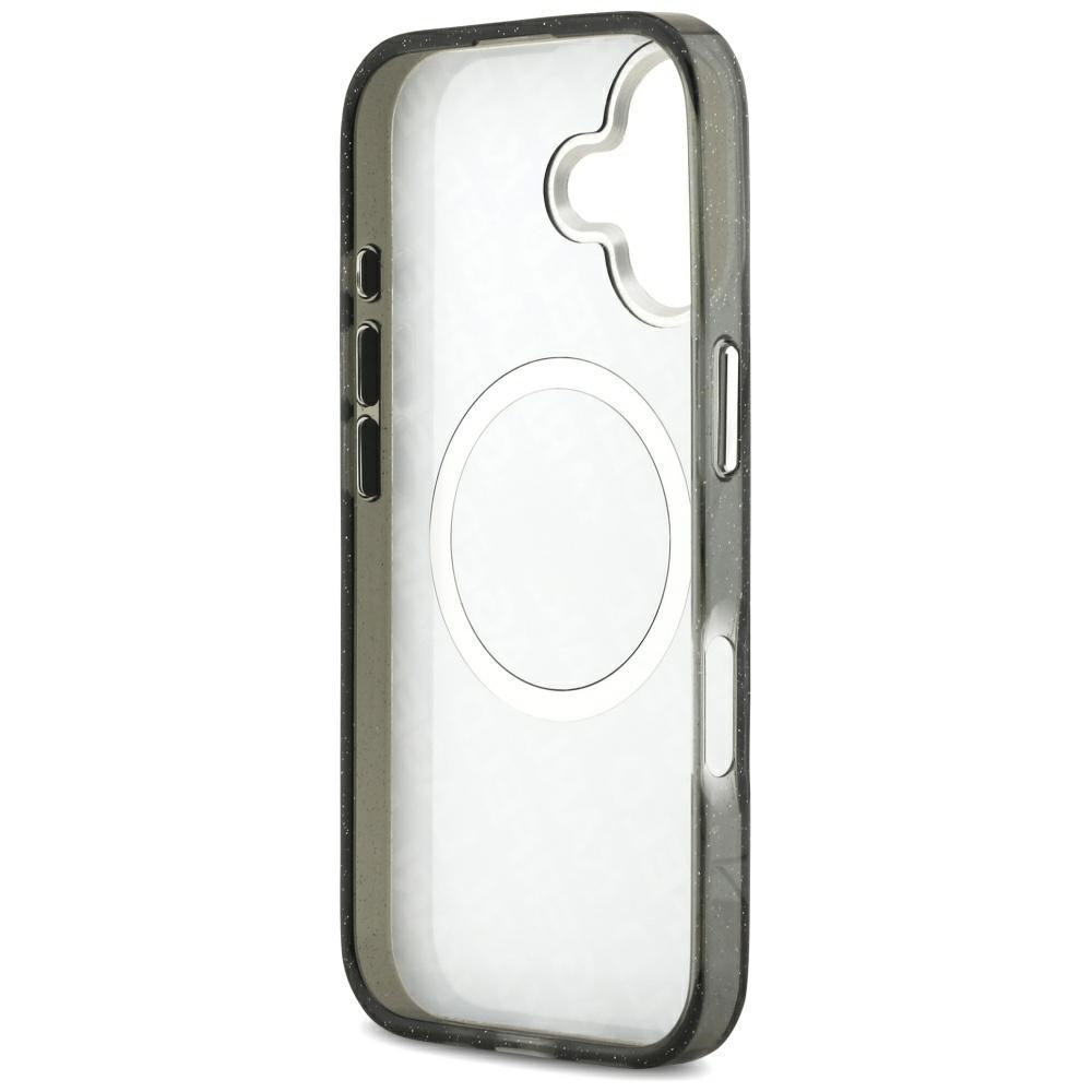 MagSafe-deksel for Apple iPhone 17, Karl Lagerfeld, Glitter Karl & Choupette Head, Svart