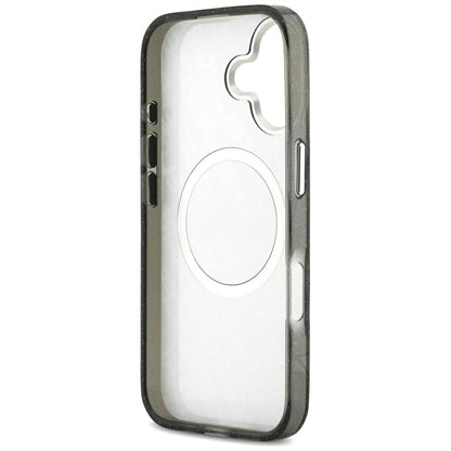 MagSafe-deksel for Apple iPhone 17, Karl Lagerfeld, Glitter Karl & Choupette Head, Svart