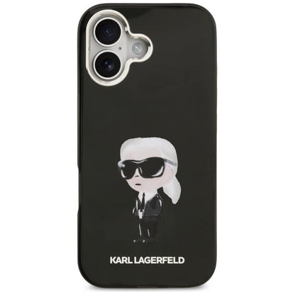 MagSafe-deksel for Apple iPhone 17, Karl Lagerfeld, IML Aquarelle Karl Ikonik, Svart