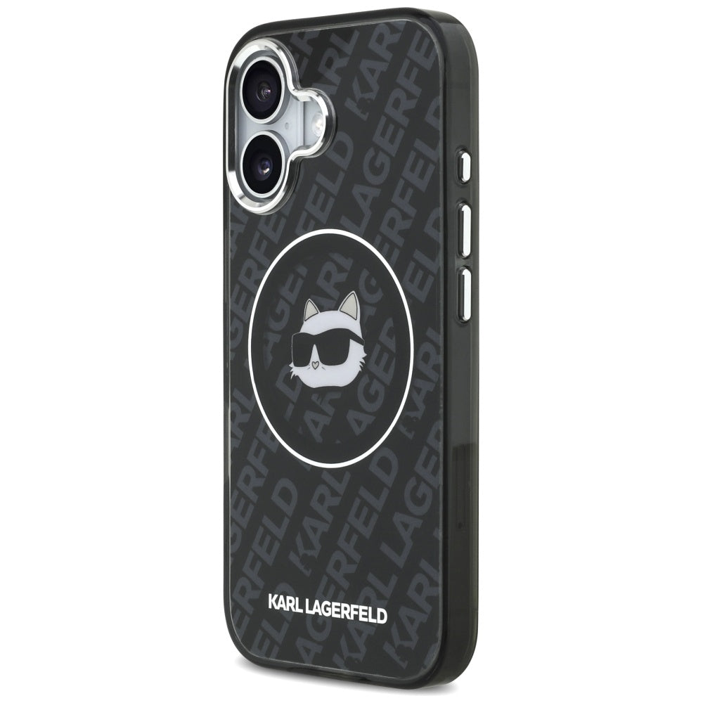 MagSafe-deksel for Apple iPhone 17, Karl Lagerfeld, IML Choupette`s Head, Svart