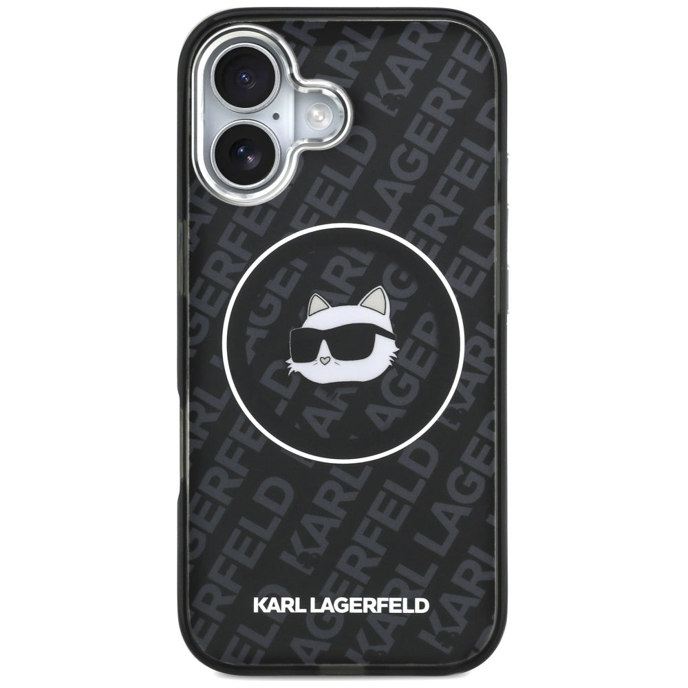 MagSafe-deksel for Apple iPhone 17, Karl Lagerfeld, IML Choupette`s Head, Svart