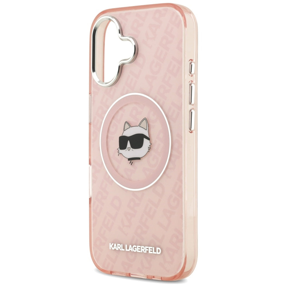 MagSafe-deksel for Apple iPhone 17, Karl Lagerfeld, IML Choupette`s Head, Rosa