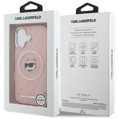 MagSafe-deksel for Apple iPhone 17, Karl Lagerfeld, IML Choupette`s Head, Rosa