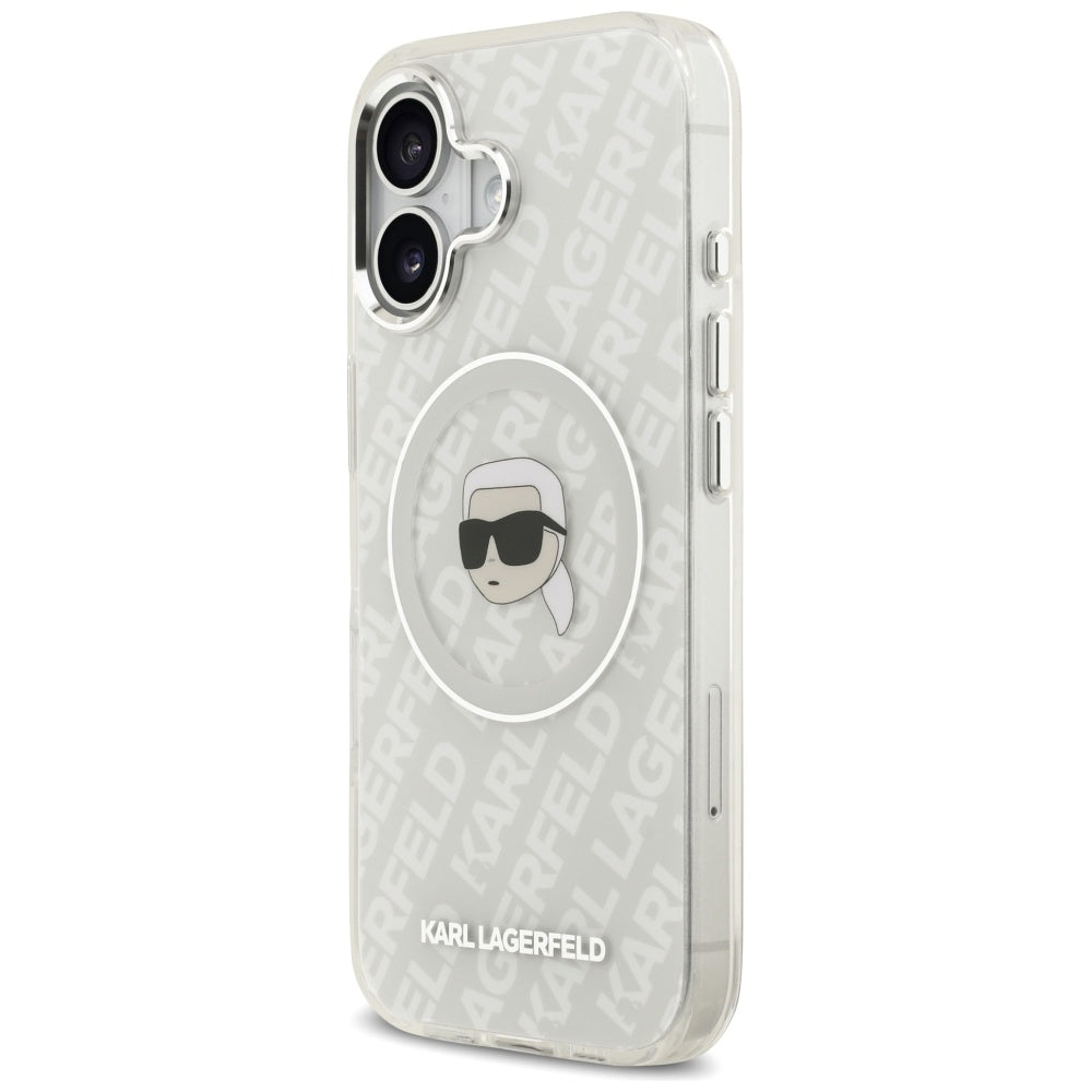 MagSafe-deksel for Apple iPhone 17, Karl Lagerfeld, IML Karl`s Head, Grå