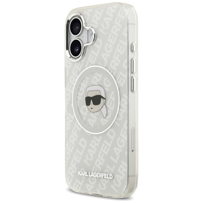 MagSafe-deksel for Apple iPhone 17, Karl Lagerfeld, IML Karl`s Head, Grå