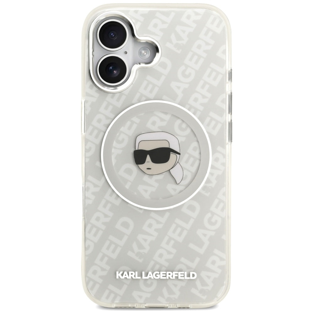 MagSafe-deksel for Apple iPhone 17, Karl Lagerfeld, IML Karl`s Head, Grå