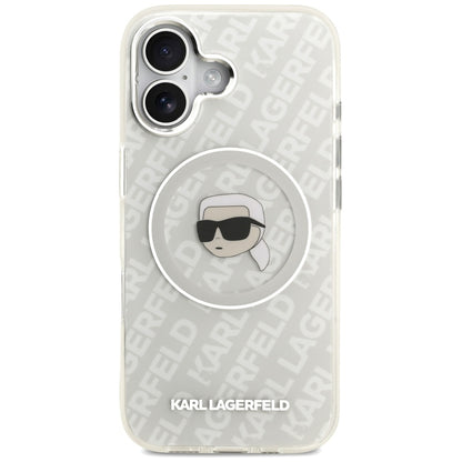 MagSafe-deksel for Apple iPhone 17, Karl Lagerfeld, IML Karl`s Head, Grå
