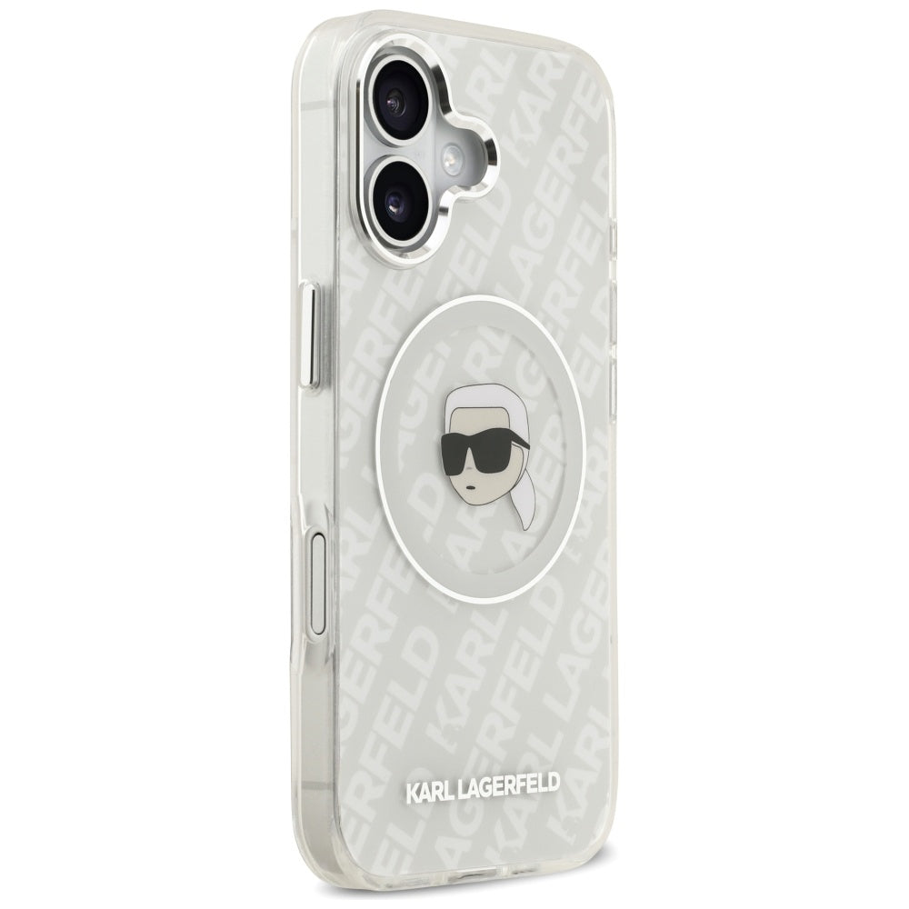 MagSafe-deksel for Apple iPhone 17, Karl Lagerfeld, IML Karl`s Head, Grå