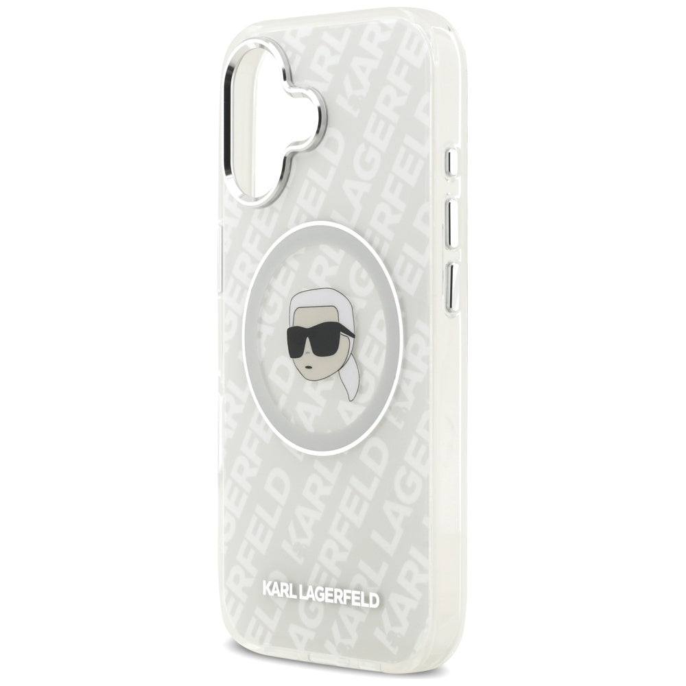 MagSafe-deksel for Apple iPhone 17, Karl Lagerfeld, IML Karl`s Head, Grå