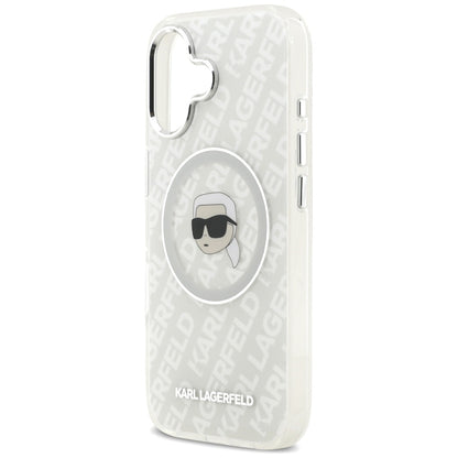 MagSafe-deksel for Apple iPhone 17, Karl Lagerfeld, IML Karl`s Head, Grå