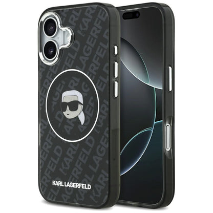 MagSafe-deksel for Apple iPhone 17, Karl Lagerfeld, IML Karl`s Head, Svart