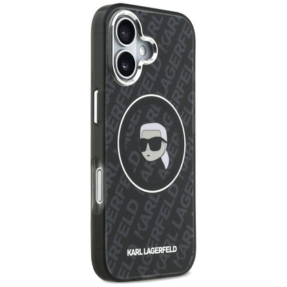 MagSafe-deksel for Apple iPhone 17, Karl Lagerfeld, IML Karl`s Head, Svart