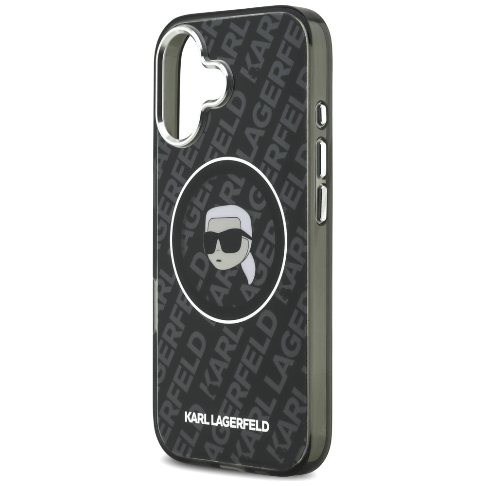 MagSafe-deksel for Apple iPhone 17, Karl Lagerfeld, IML Karl`s Head, Svart