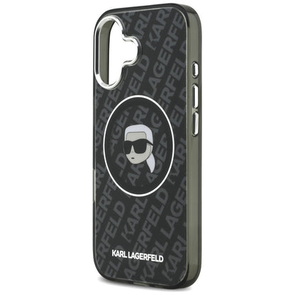 MagSafe-deksel for Apple iPhone 17, Karl Lagerfeld, IML Karl`s Head, Svart