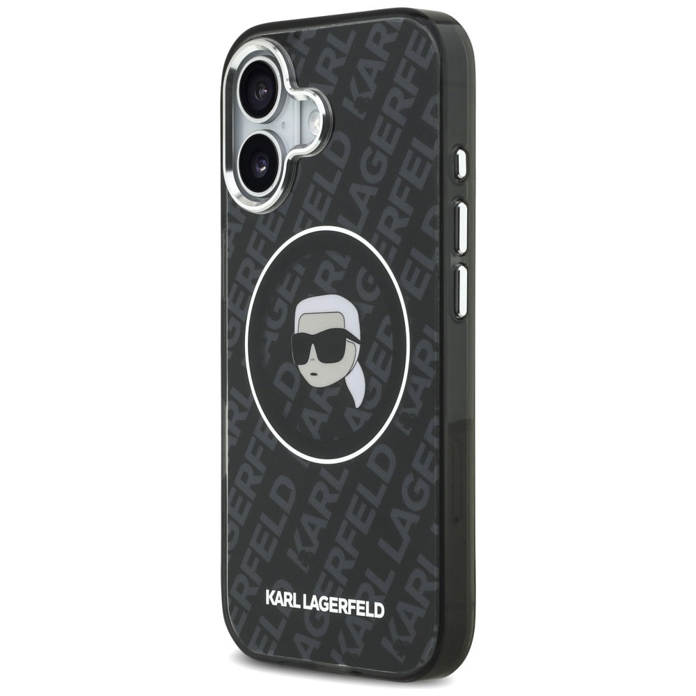 MagSafe-deksel for Apple iPhone 17, Karl Lagerfeld, IML Karl`s Head, Svart