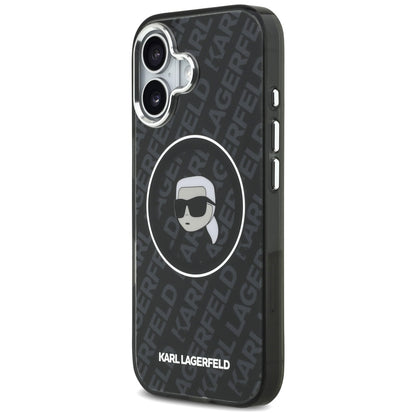 MagSafe-deksel for Apple iPhone 17, Karl Lagerfeld, IML Karl`s Head, Svart