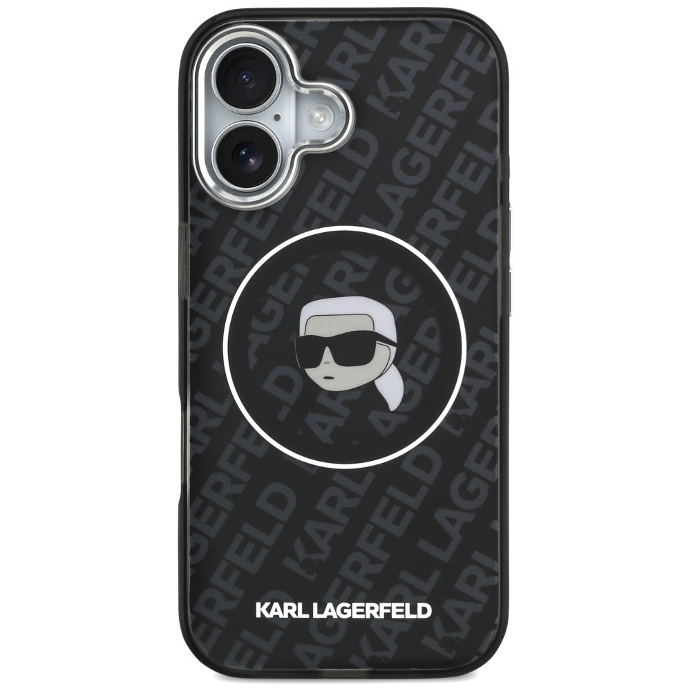 MagSafe-deksel for Apple iPhone 17, Karl Lagerfeld, IML Karl`s Head, Svart
